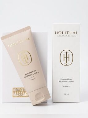 HOLITUAL Relaxed Foot Treatment Cream & Body Ceramic Massager